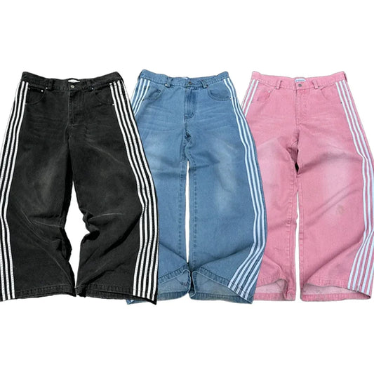 Phabulux Striped Baggy Jeans®